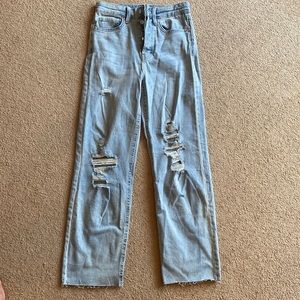 Distressed jeans